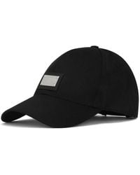 Dolce & Gabbana Cotton Baseball Cap With Branded Tag - Black