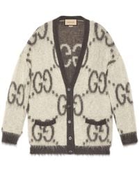 Gucci - GG Wool Cardigan - Lyst