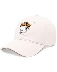 Ganni - Cat Organic Cotton Baseball Cap - Lyst
