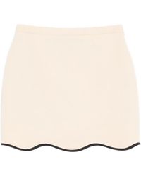 Valentino - Wool And Silk Blend Skirt - Lyst