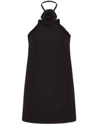 Valentino - Wool And Silk Blend Mini Dress - Lyst