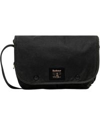 Barbour - Logo-Patch Messenger Bag - Lyst