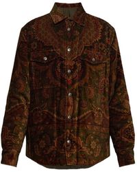 Etro - Printed Cotton Overshirt - Lyst
