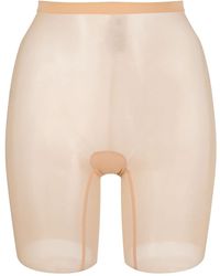 Wolford - Neutral Tulle Control Shorts - Women's - Polyamide/spandex/elastane - Lyst