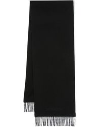 Saint Laurent - Embroidered Canvas Scarf - Lyst