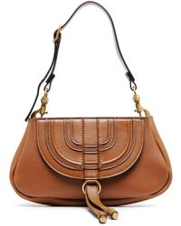 Chloé - Chloé Marcie Leather Shoulder Bag - Lyst