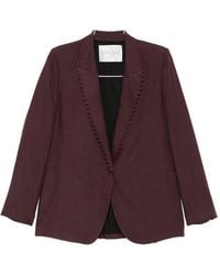 forte_forte - Linen Single-Breasted Jacket - Lyst