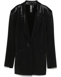 Norma Kamali - Single-Breasted Blazer Jacket - Lyst