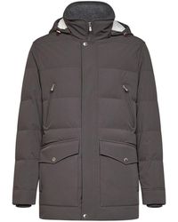 Brunello Cucinelli - Hooded Down Jacket - Lyst
