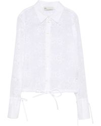 Tory Burch - Floral Broderie Anglaise Shirt - Lyst