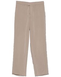 Emporio Armani - Belt-Loop Straight-Leg Trousers - Lyst