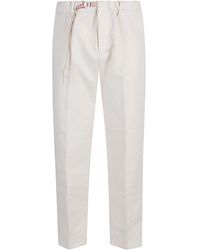 White Sand - Cotton Trousers - Lyst