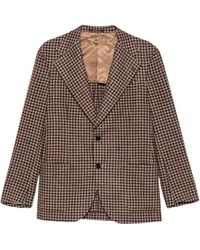 Gabriele Pasini - Houndstooth-Pattern Notched-Lapels Jacket - Lyst