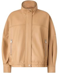 Pinko - Nappa Leather Blouson Jacket - Lyst