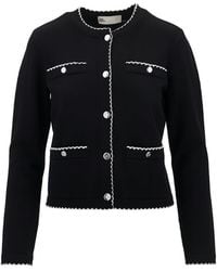 Tory Burch - Kendra Wool Cardigan - Lyst