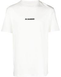 Jil Sander - Logo + T-Shirt - Lyst