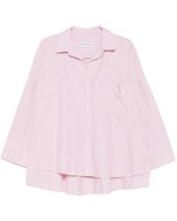 White Sand - Striped Cotton Shirt - Lyst