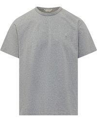 JW Anderson - Crew-Neck T-Shirt With Embroidered Logo - Lyst