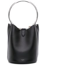 Alaïa - Ring Large Leather Bucket Bag - Lyst