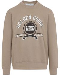 Golden Goose - Logo Cotton Sweatshirt - Lyst