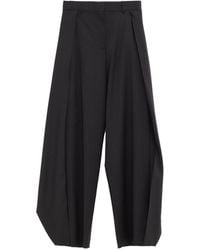 Loewe - Wool Wide-Leg Trousers - Lyst