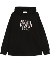 Fendi - Roma Cotton Hoodie - Lyst