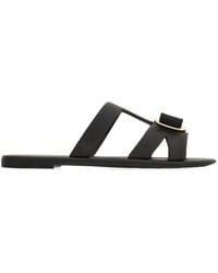 Ferragamo - Acqua Leather Sandals - Lyst