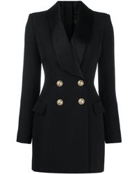 Balmain Vestito stile blazer doppiopetto - Nero