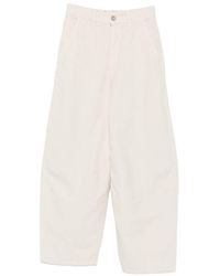 Alysi - Velvet Barrel Trousers - Lyst