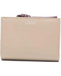 Loewe - Knot Leather Compact Wallet - Lyst