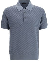 Brioni - Cotton And Cashmere Polo Shirt - Lyst