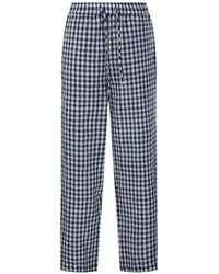 DUNST - Checked Pajama Trousers - Lyst