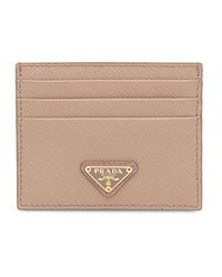 Prada - Leather Credit Card Case - Lyst