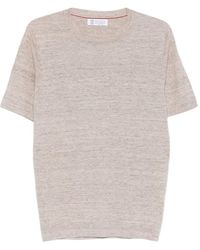 Brunello Cucinelli - Linen Blend Sweater - Lyst