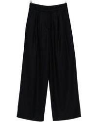 Susanne Bommer - Silk Blend Trousers - Lyst