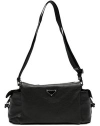 Prada - Explore Re-Nylon And Leather Shoulder Bag - Lyst