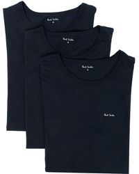 Paul Smith - Logo-print Cotton T-shirt (pack Of Three) - Lyst