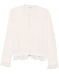 Bottega Veneta - Wool Fringed Cardigan - Lyst