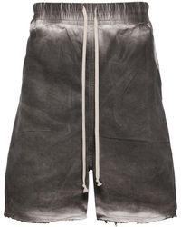 Rick Owens - Long Boxers Faded-effect Shorts - Lyst