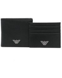 Giorgio Armani - Leather Wallet And Card Case Set - Lyst