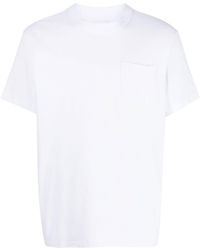 Sacai - T-shirt con zip laterale - Lyst