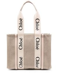 Chloé - Borsa Tote Woody Media - Lyst