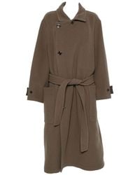 Lemaire - Wool Wrap Coat - Lyst