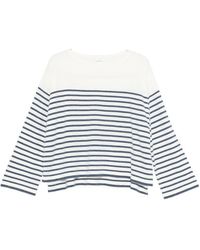 C.t. Plage - Striped Cotton Sweater - Lyst