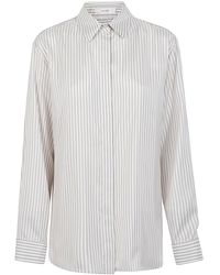 The Row - Vanda Striped Silk Shirt - Lyst