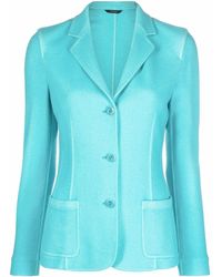 Colombo - Cashmere And Silk Blend Single Breasted Jacket - Lyst