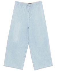 Loewe - Cotton Drawstring Trousers - Lyst