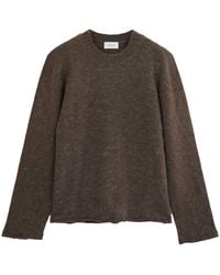 Diana Studio - Alpaca Blend Crew Neck With Raw Cut - Lyst