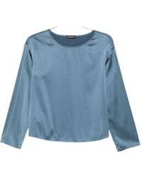 Emporio Armani - Top Con Maniche A 3/4 - Lyst