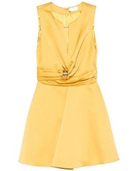 Elisabetta Franchi - Sleeveless Short Dress - Lyst
